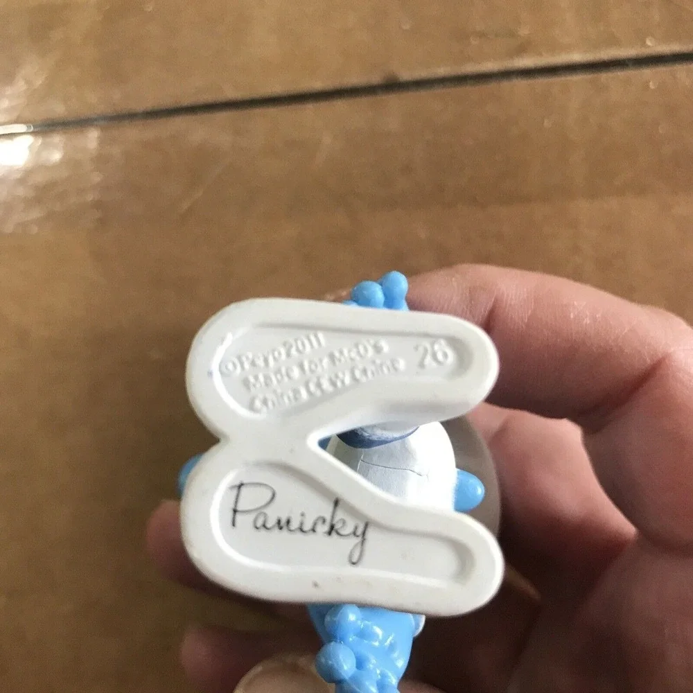 Panicky Smurf Collectible Figurine McDonalds Happy Meal Toy 2011 PEYO‎ PVC